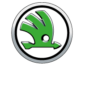 Logo Skoda Blanc