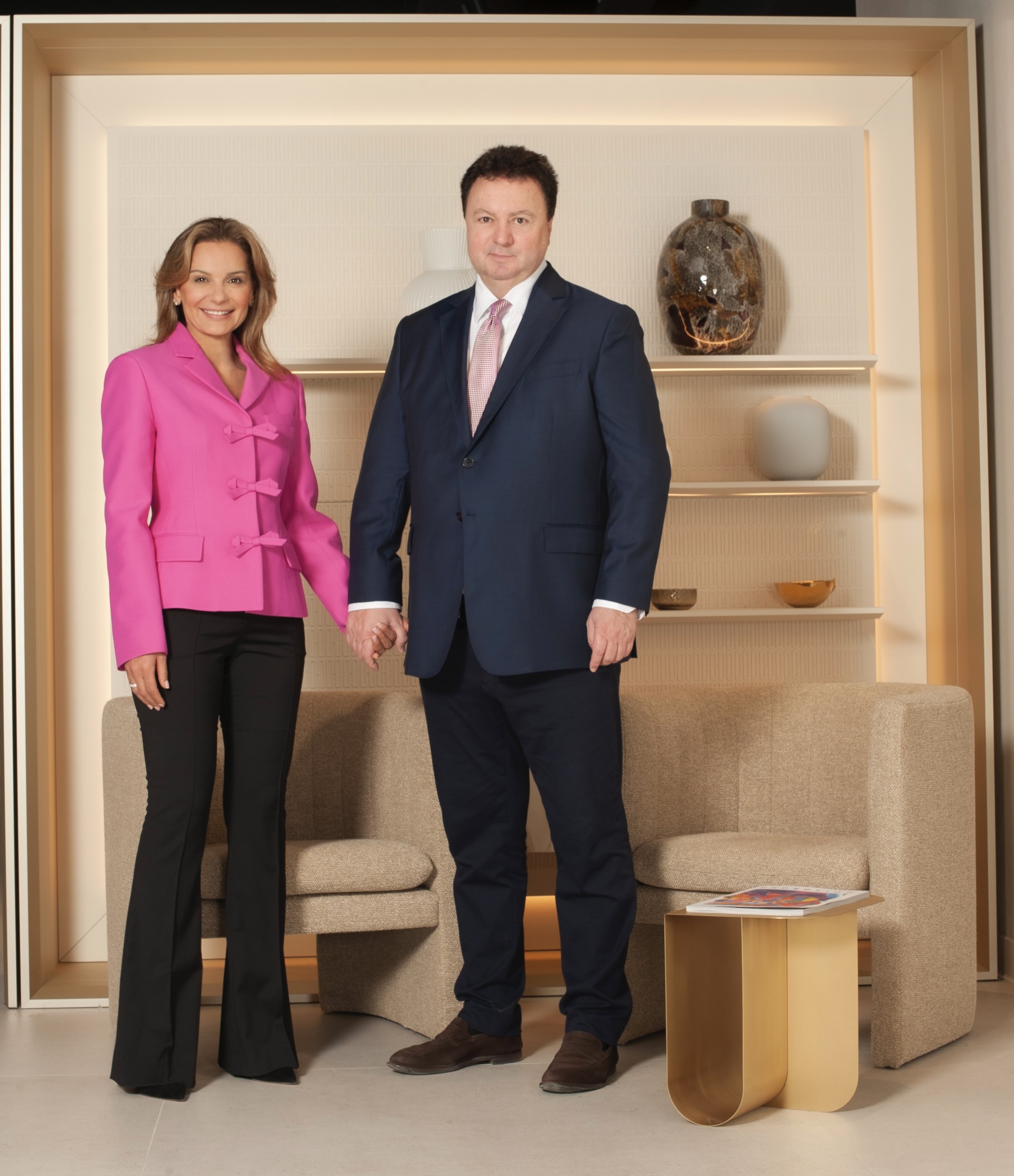 Leila Neubauer et Hervé Neubauer du groupe NEUBAUER, concessionnaire automobile.