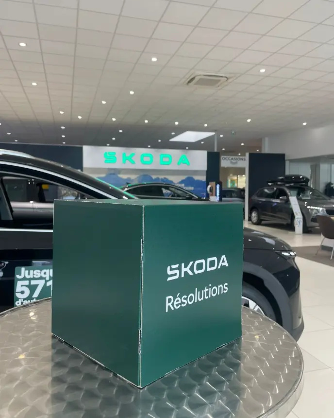 Portes Ouvertes Škoda janvier 2026 – Boîte à Résolutions lors de l’événement chez NEUBAUER Saint-Denis