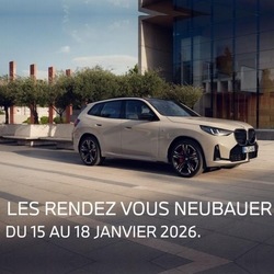 RDV BMW janvier 2026 chez Neubauer BMW Le Chesnay, Mirabeau et Plaisir, essayez nos modèles BMW et bénéficiez d’avantages exclusifs