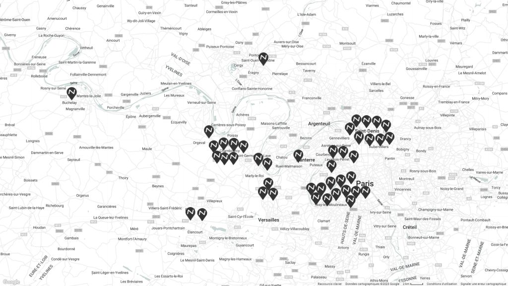 Carte des concessions Neubauer en Île-de-France pour les Portes Ouvertes 2026, réseau de distributeurs automobiles