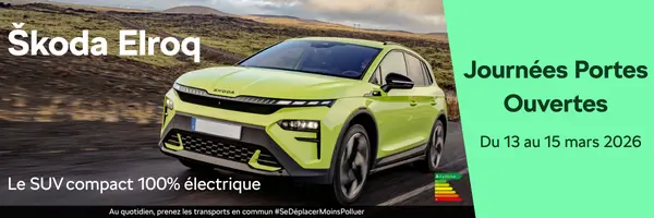 Škoda Saint-Denis NEUBAUER lors des Portes Ouvertes de mars 2026 dans le showroom de Saint-Denis
