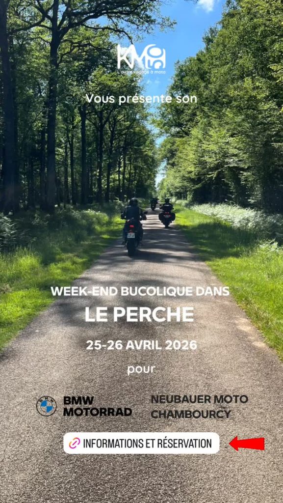 Week-end moto Perche BMW Neubauer Moto Chambourcy dans les villages percherons