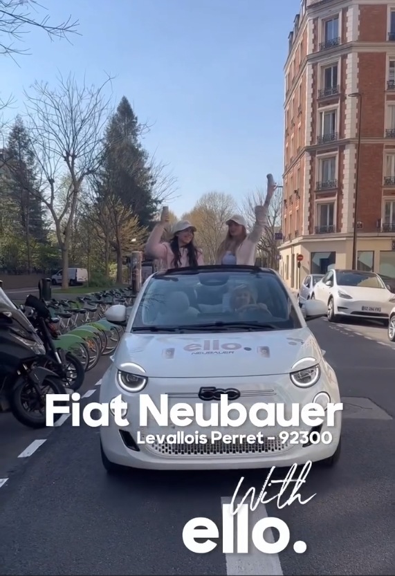 Fiat NEUBAUER Paris Levallois-Perret : distribution de canettes Ello et échanges avec la communauté