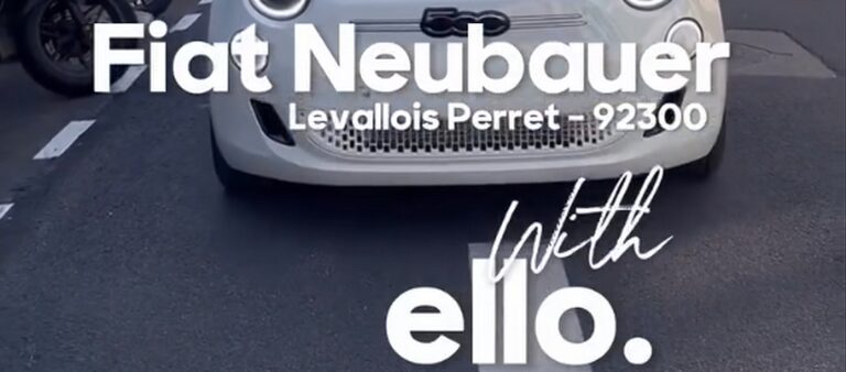 Fiat NEUBAUER Paris : opération Ello dans les rues de Paris avec distribution et rencontre de la communauté