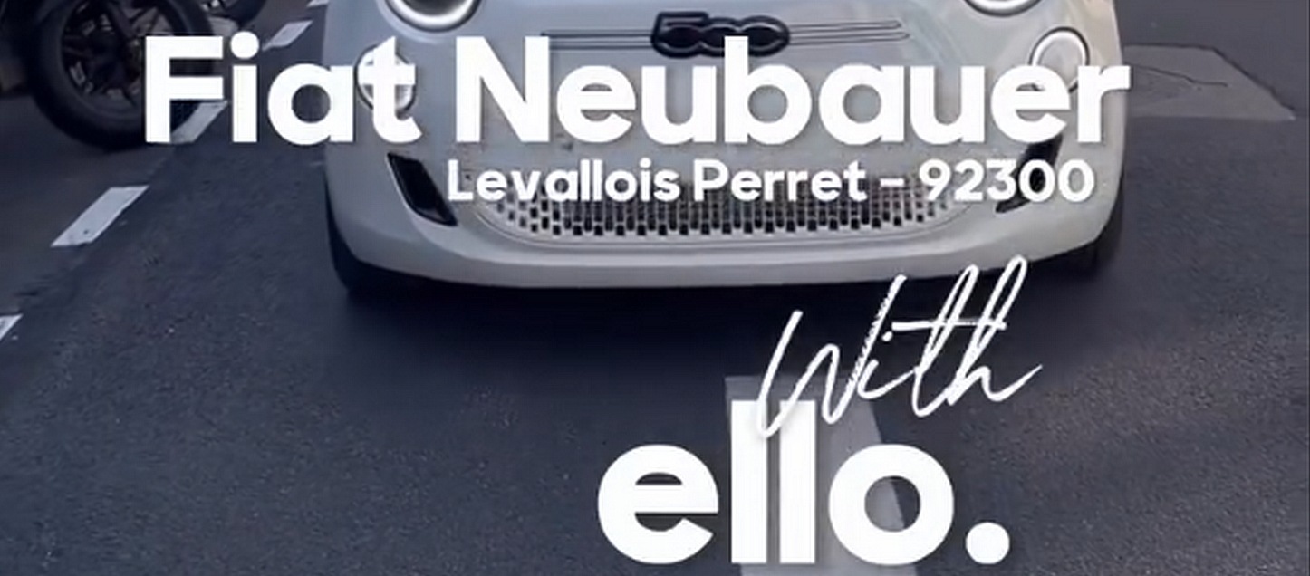 Fiat NEUBAUER Paris : opération Ello dans les rues de Paris avec distribution et rencontre de la communauté