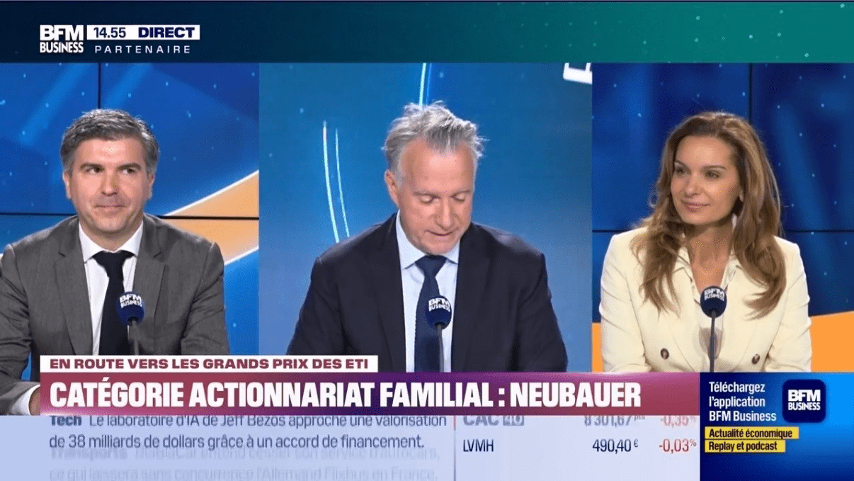 NEUBAUER finaliste ETI mobilité sur BFM Business