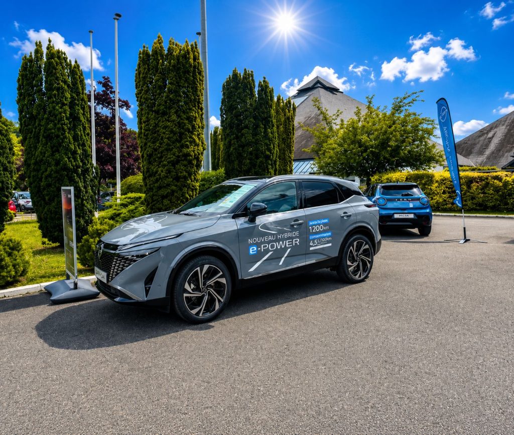 Nissan Qashqai présenté lors de l'événement aux Pyramides