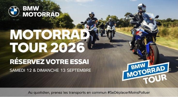 BMW Motorrad Tour 2026 chez Neubauer Moto à Chambourcy les 12 et 13 septembre