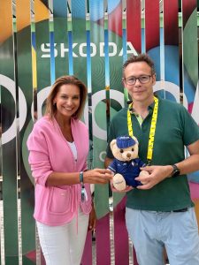 Leila Neubauer et Julien Bessière de Škoda France