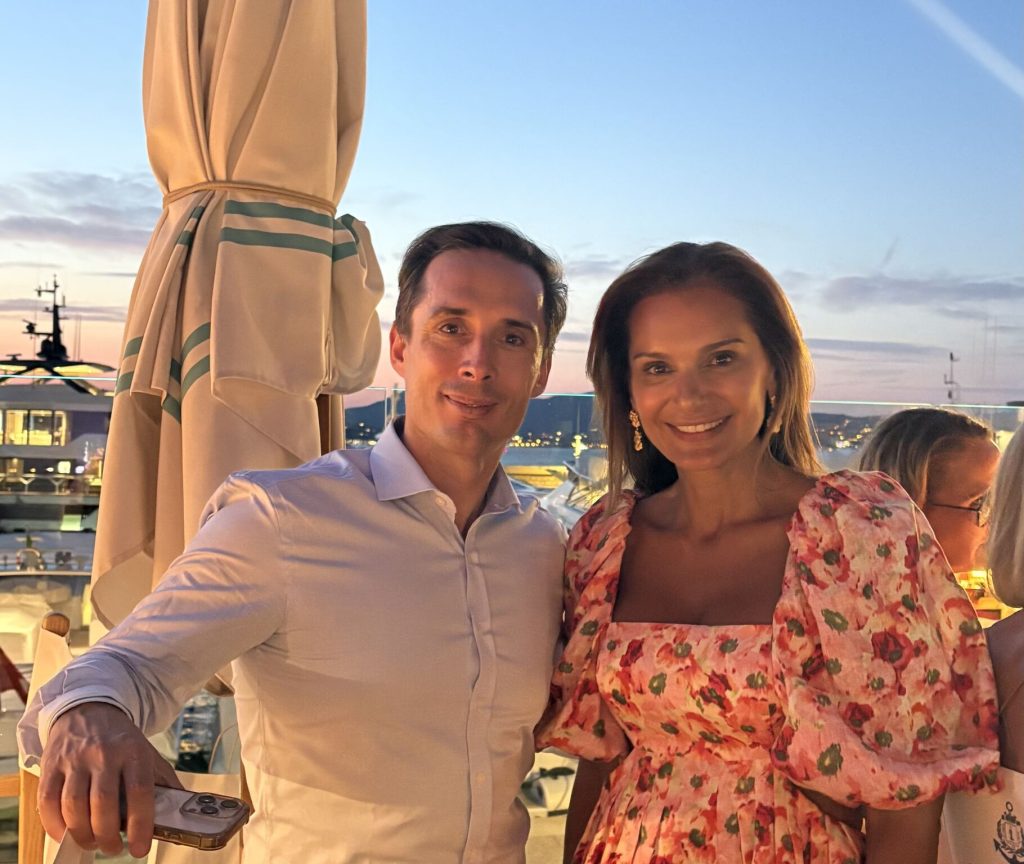 Leila Neubauer lors de la soirée Range Rover 100 % électrique avant sa révélation officielle