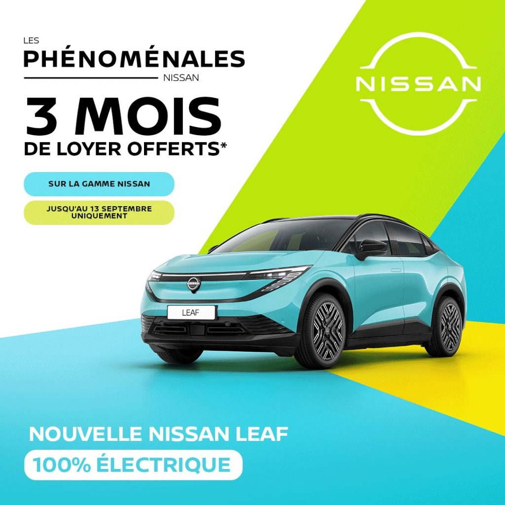 Nouvelle Nissan LEAF 100% électrique. Offres Nissan NEUBAUER pendant Les Phénoménales Nissan