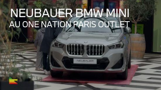 BMW X1 et MINI Cooper présentées par NEUBAUER à One Nation Paris Outlet